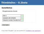 Installation screenshot